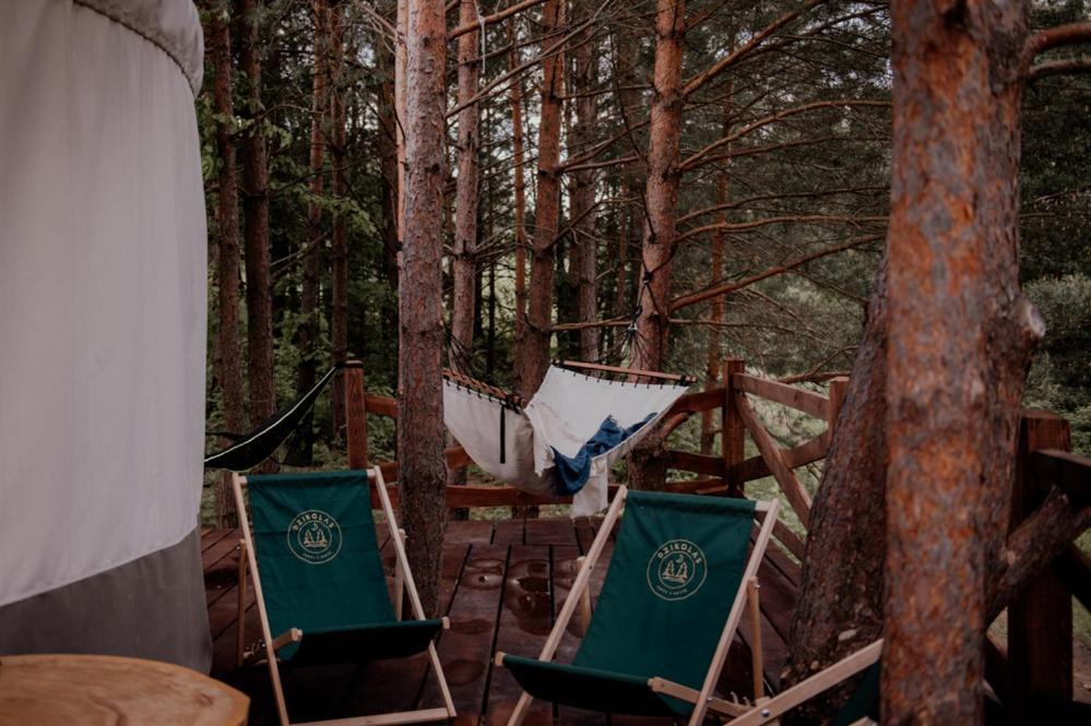 Jurty Z Widokiem, Prywatna Balia- Dzikolas Glamping Krasnobród 외부 사진