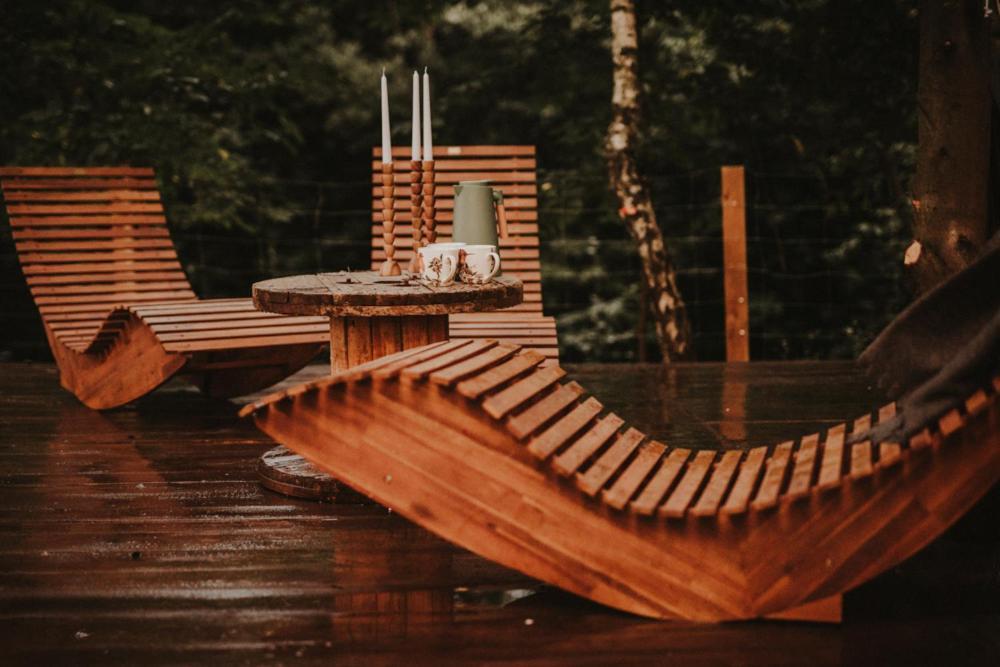 Jurty Z Widokiem, Prywatna Balia- Dzikolas Glamping Krasnobród 외부 사진